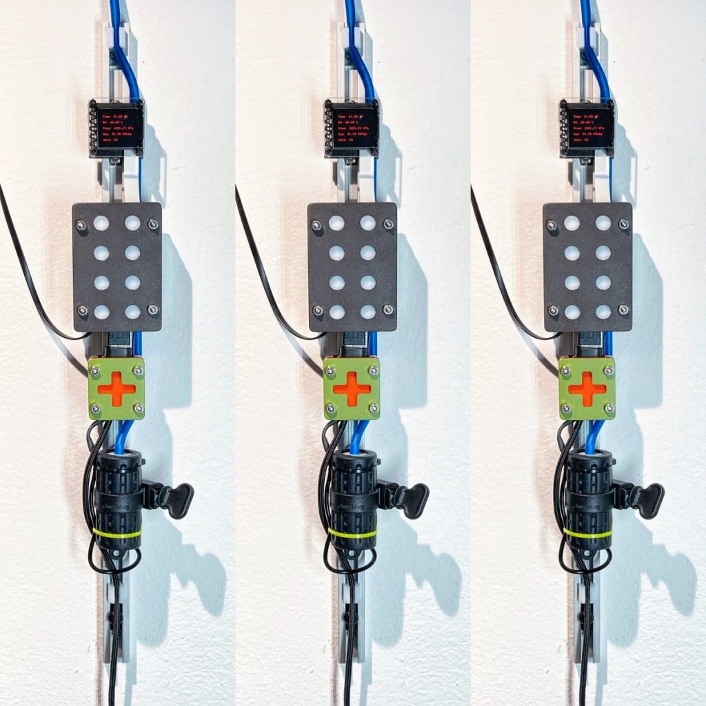 Edaphotron: T-slot microcontroller array. 