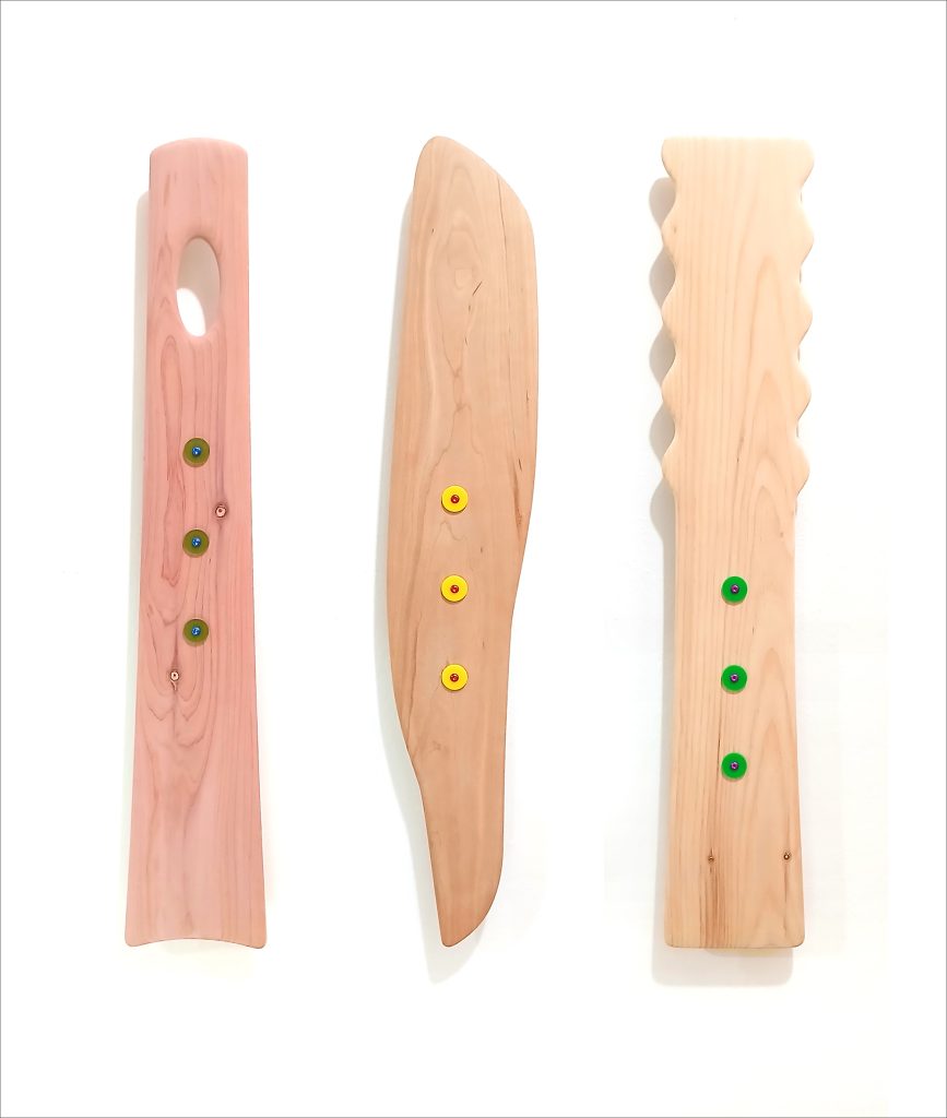 Woodland Shapes natural wood sculpture designs. 